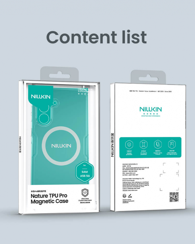 Torbica Nillkin Nature Pro Magnetic za Samsung A566B Galaxy A56 5G transparent