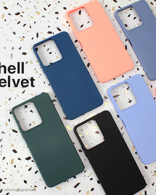 Torbica Shell Velvet za Honor X8b crna