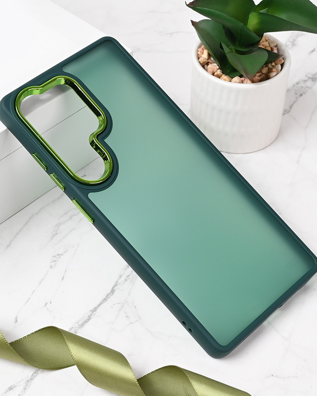 Torbica Shining Camera za Samsung S938B Galaxy S25 Ultra tamno zelena
