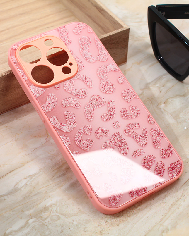 Torbica Shiny glass za iPhone 14 Pro 6.1 roza