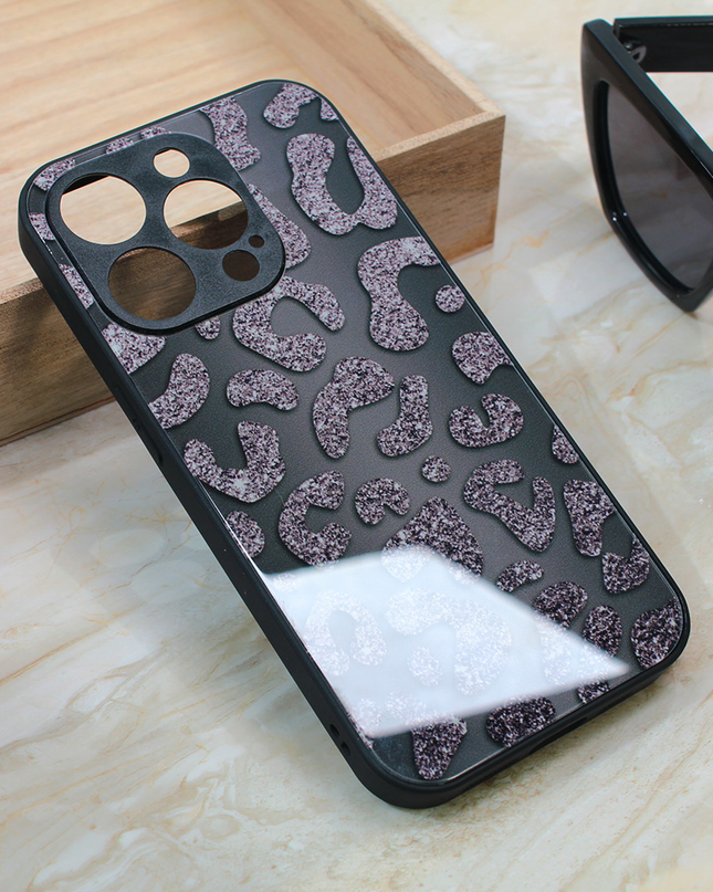 Torbica Shiny glass za iPhone 15 Pro 6.1 crna