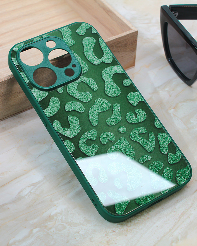 Torbica Shiny glass za iPhone 15 Pro 6.1 zelena