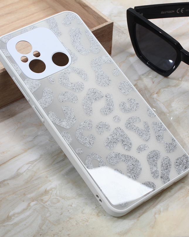 Torbica Shiny glass za Xiaomi Redmi 12C bela