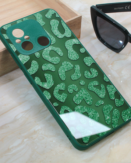 Torbica Shiny glass za Xiaomi Redmi 12C zelena