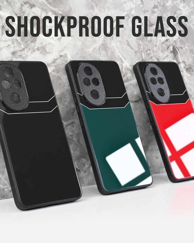 Torbica Shockproof glass za Honor 200 zelena