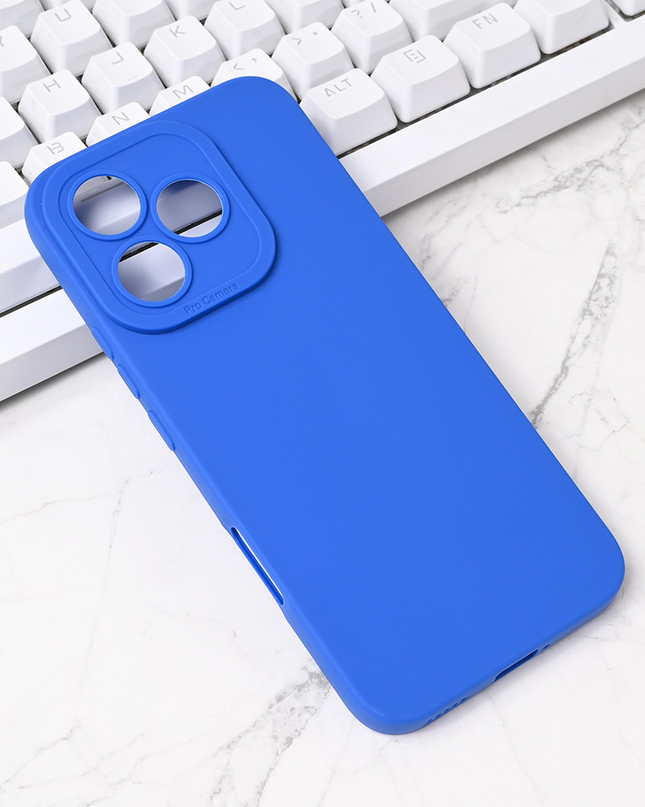 Torbica Silikon Pro Camera za Honor 400 Lite plava