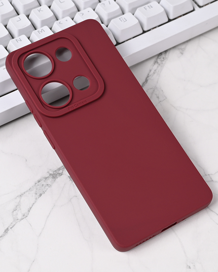 Torbica Silikon Pro Camera za Xiaomi Redmi Note 14s bordo