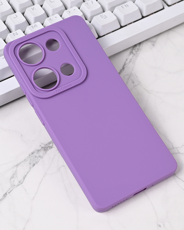 Torbica Silikon Pro Camera za Xiaomi Redmi Note 14s ljubicasta