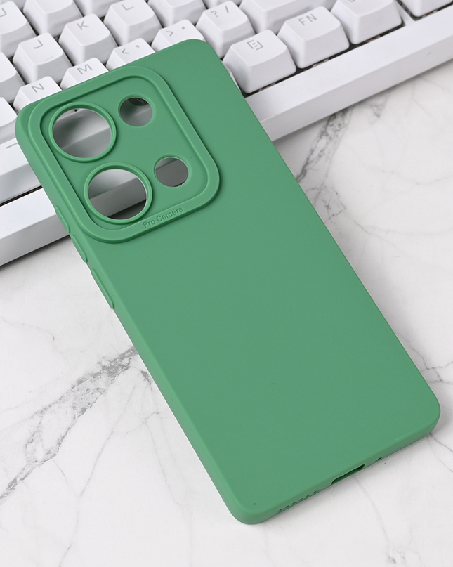 Torbica Silikon Pro Camera za Xiaomi Redmi Note 14s zelena