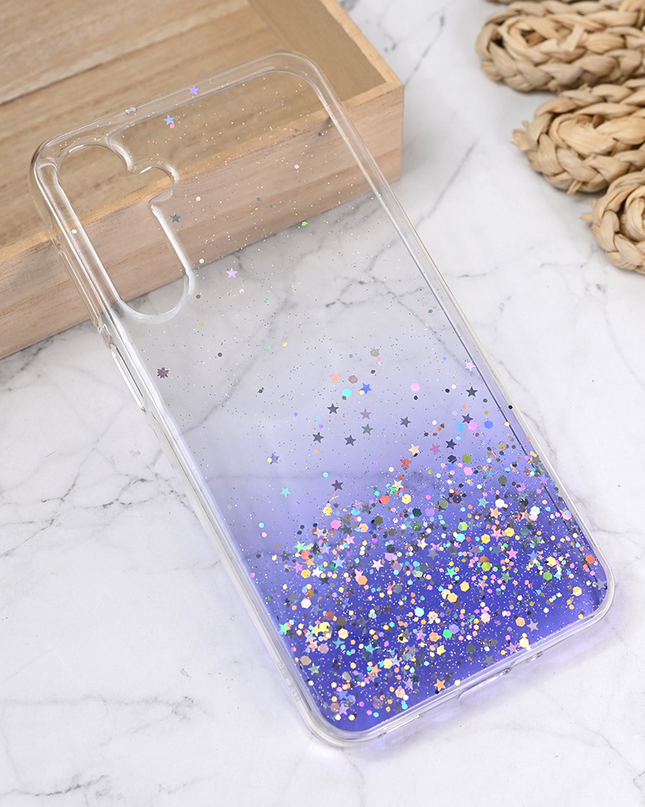 Torbica Silikonska Glitter za Samsung A165F Galaxy A16 5G ljubicasta