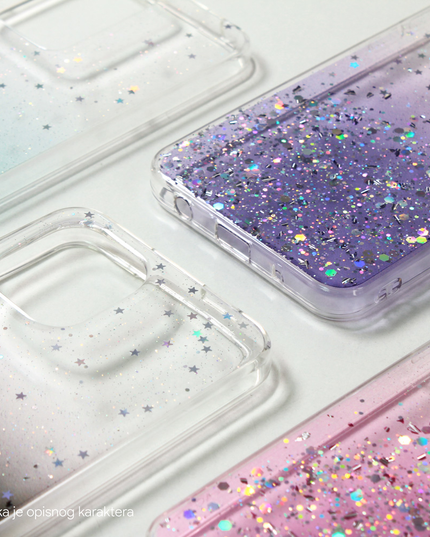 Torbica Silikonska Glitter za Samsung A165F Galaxy A16 5G roze