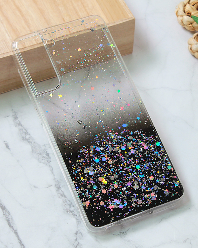 Torbica Silikonska Glitter za Samsung G991B Galaxy S21