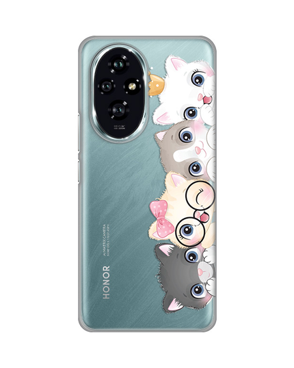 Torbica Silikonska Print Skin za Honor 200 Cats