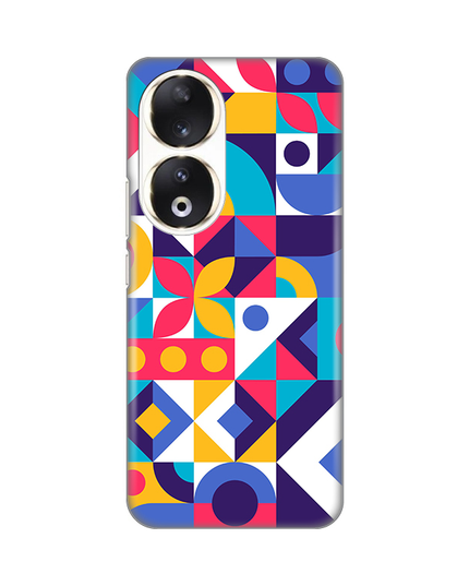 Torbica Silikonska Print Skin za Honor 90 Colorful Mosaic