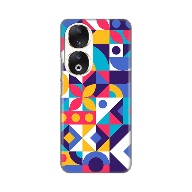 Torbica Silikonska Print Skin za Honor 90 Colorful Mosaic