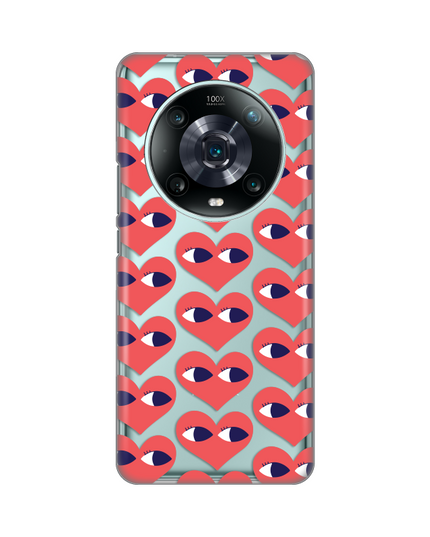 Torbica Silikonska Print Skin za Honor Magic 4 Pro Eye Heart Pattern