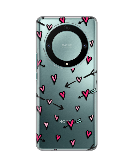 Torbica Silikonska Print Skin za Honor Magic 5 Lite Heart Pattern