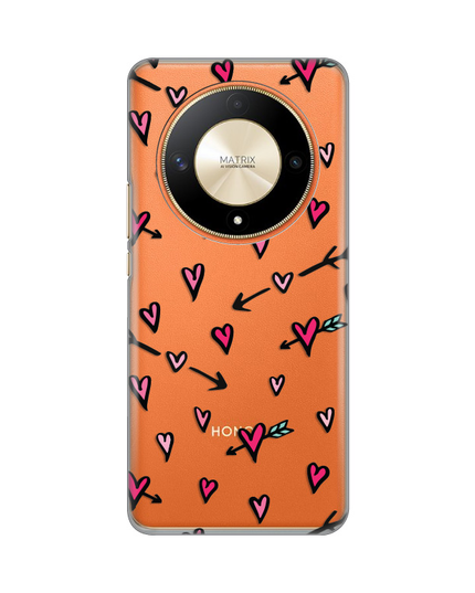 Torbica Silikonska Print Skin za Honor Magic 6 Lite Heart Pattern