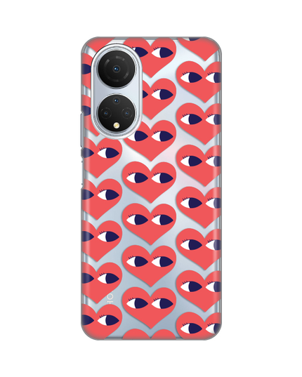 Torbica Silikonska Print Skin za Honor X7 Eye Heart Pattern