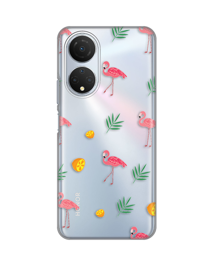 Torbica Silikonska Print Skin za Honor X7 Flamingos