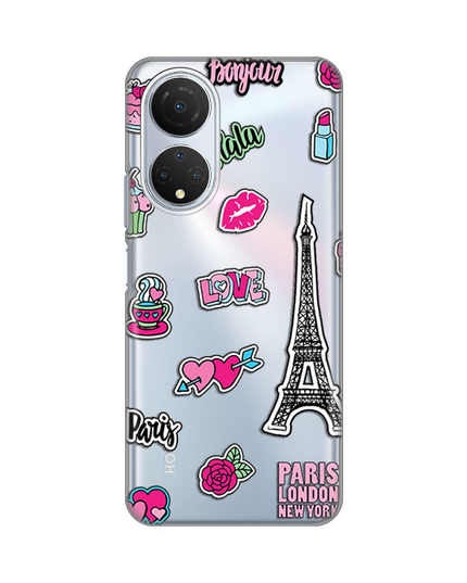 Torbica Silikonska Print Skin za Honor X7 Love Paris