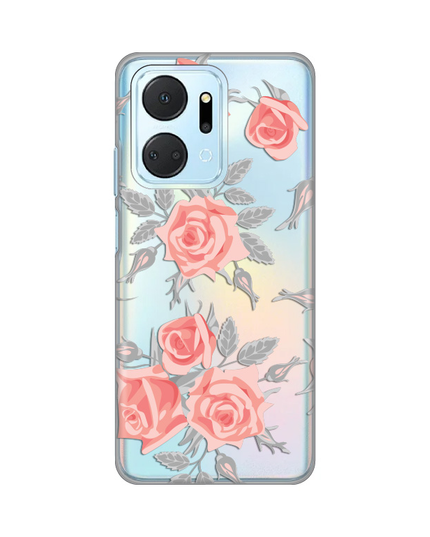 Torbica Silikonska Print Skin za Honor X7a Elegant Roses