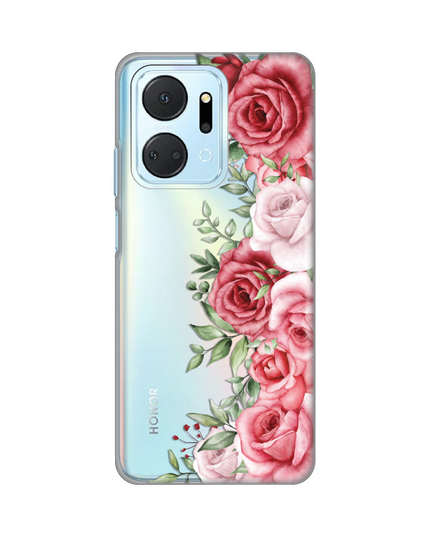 Torbica Silikonska Print Skin za Honor X7a Wild Roses