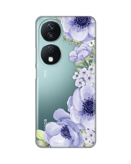 Torbica Silikonska Print Skin za Honor X7b Blue Roses