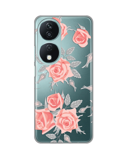 Torbica Silikonska Print Skin za Honor X7b Elegant Roses