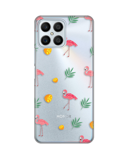 Torbica Silikonska Print Skin za Honor X8 Flamingos