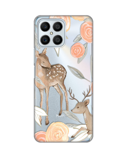 Torbica Silikonska Print Skin za Honor X8 Flower Deer