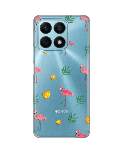 Torbica Silikonska Print Skin za Honor X8a Flamingo
