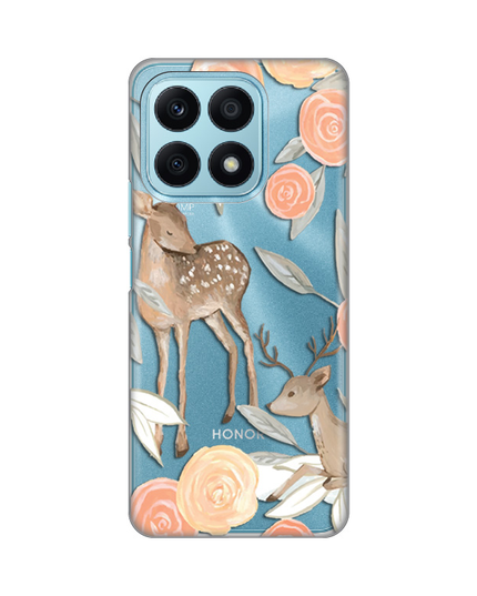 Torbica Silikonska Print Skin za Honor X8a Flower Deer