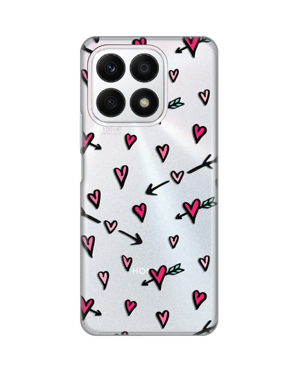 Torbica Silikonska Print Skin za Honor X8a Heart Pattern
