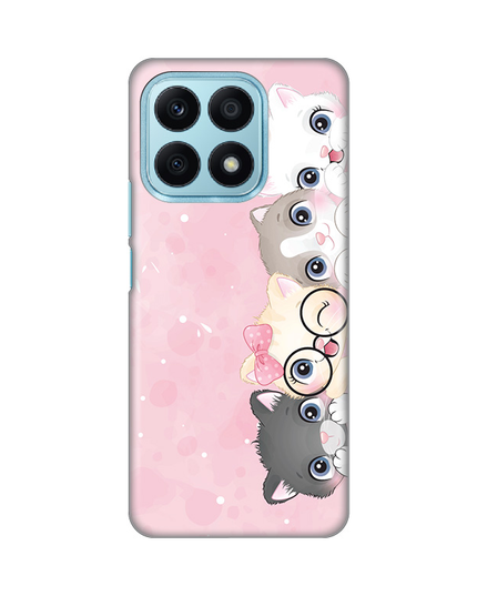 Torbica Silikonska Print Skin za Honor X8a Pink cats