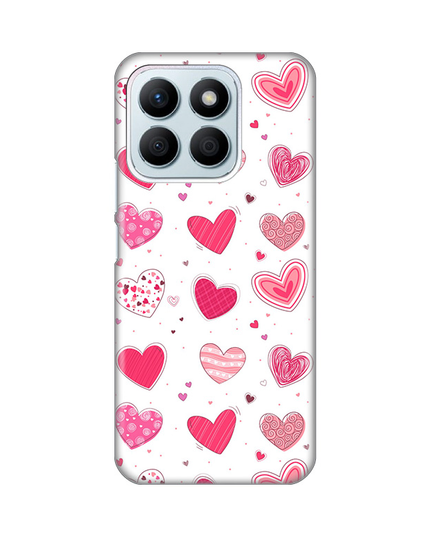 Torbica Silikonska Print Skin za Honor X8b Pink Hearts