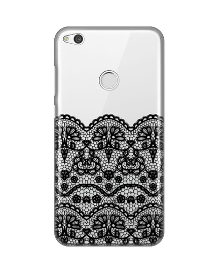 Torbica Silikonska Print Skin Za Huawei Honor 8 Lite/P8 Lite 2017/P9 Lite 2017 Black Lace