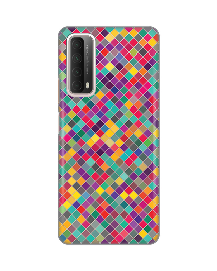 Torbica Silikonska Print Skin za Huawei P Smart 2021 Colorful cubes