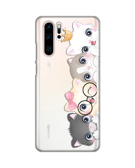 Torbica Silikonska Print Skin za Huawei P30 Pro Cats