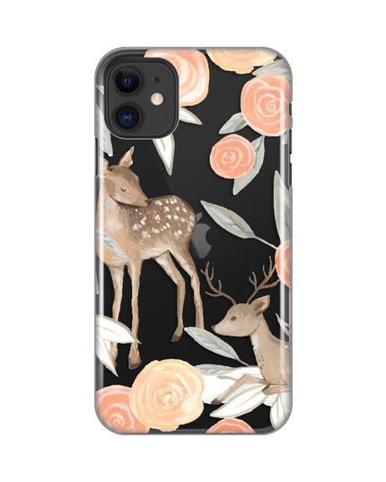 Torbica Silikonska Print Skin za iPhone 11 6.1 Flower Deer