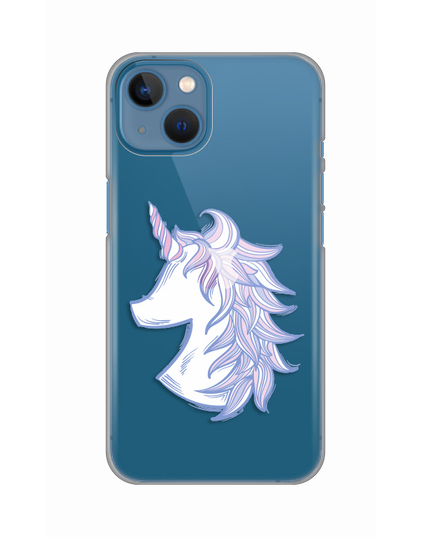 Torbica Silikonska Print Skin za iPhone 13 6.1 Purple Unicorn