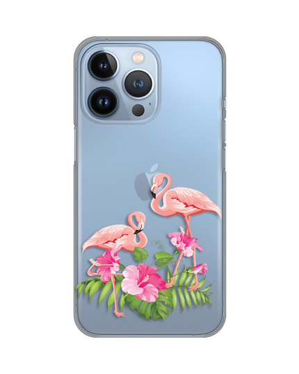 Torbica Silikonska Print Skin za iPhone 13 Pro 6.1 Flamingo