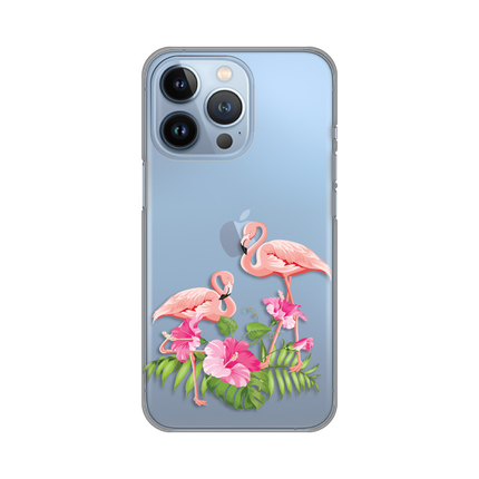 Torbica Silikonska Print Skin za iPhone 13 Pro 6.1 Flamingo