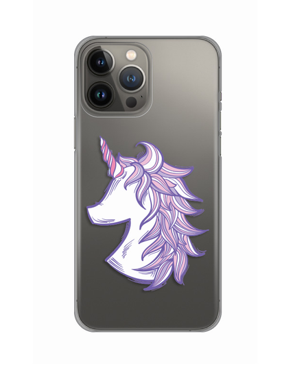 Torbica Silikonska Print Skin za iPhone 13 Pro Max 6.7 Purple Unicorn