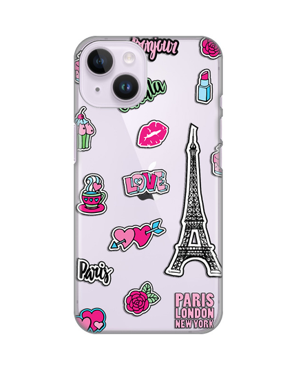 Torbica Silikonska Print Skin za iPhone 14 6.1 Love Paris