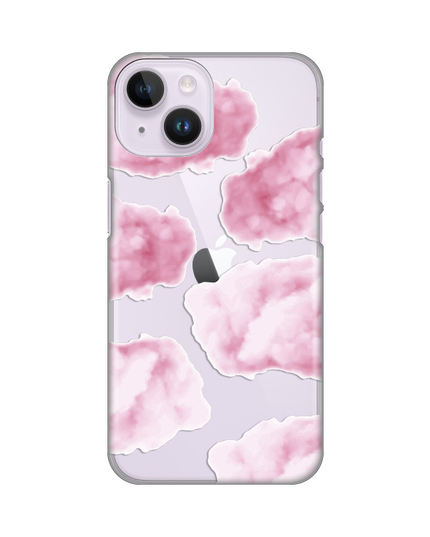 Torbica Silikonska Print Skin za iPhone 14 6.1 Pink Clouds