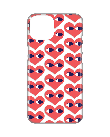 Torbica Silikonska Print Skin za iPhone 14 Plus 6.7 Eye Heart Pattern