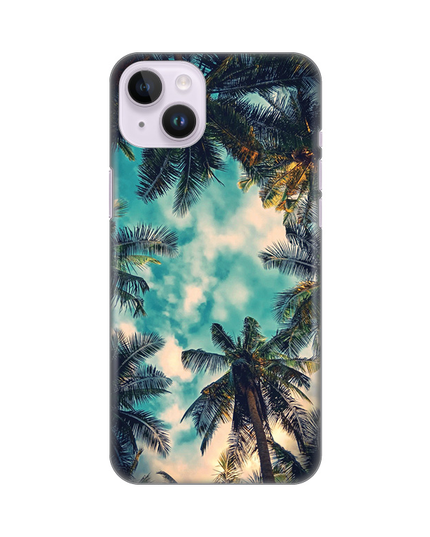 Torbica Silikonska Print Skin za iPhone 14 Plus 6.7 Palm tree