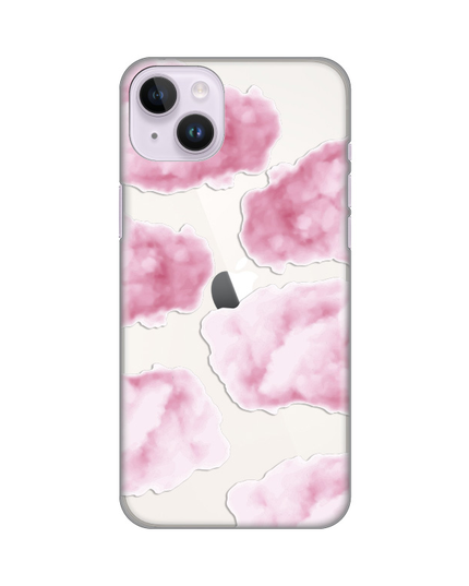 Torbica Silikonska Print Skin za iPhone 14 Plus 6.7 Pink Clouds