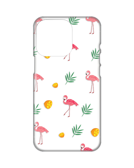 Torbica Silikonska Print Skin za iPhone 14 Pro 6.1 Flamingos